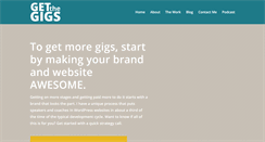 Desktop Screenshot of getthegigs.com